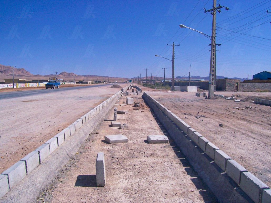 پروژه جدول گذاری ورودی شهر بردسیر از طرف کرمان